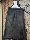 Free People Brighton Denim Cable Knit  Skirtall Overalls Small Rare — photo 5