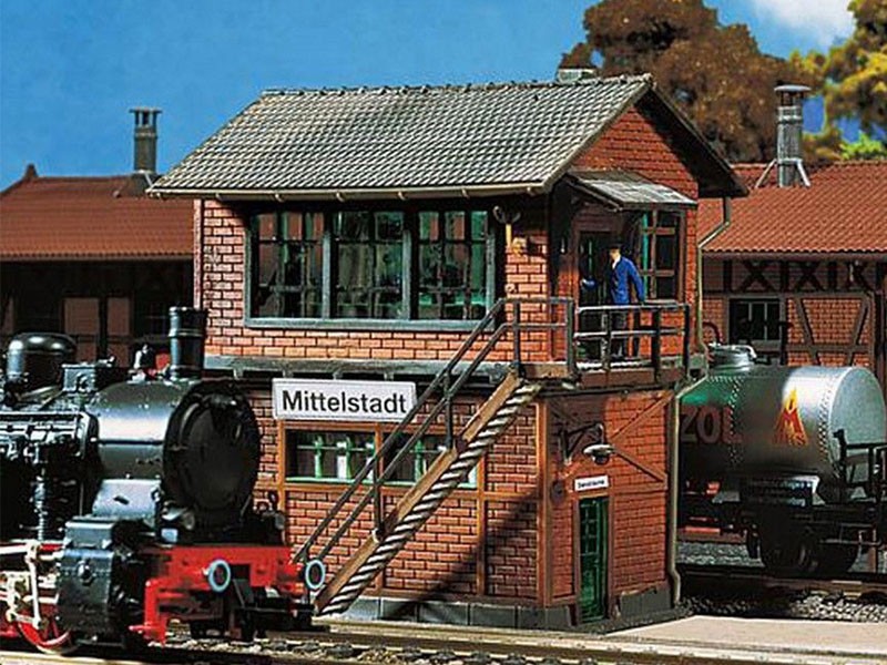 Poste d'aiguillage échelle N FALLER 222161 bâtiment gare miniature