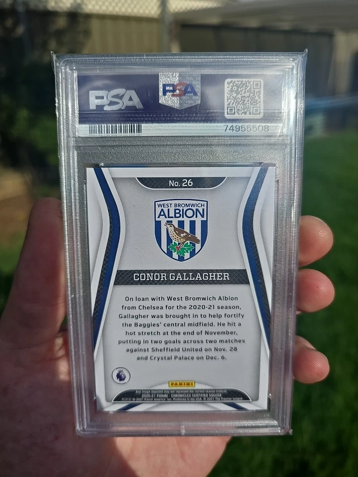 2020-21 Chronicles CONOR GALLAGHER Rookie BLUE ASTRO 14/16 PSA 10 - Image 2 of 2