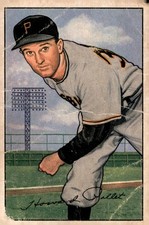1952 Bowman #83 Howie Pollet - LOW GRADE