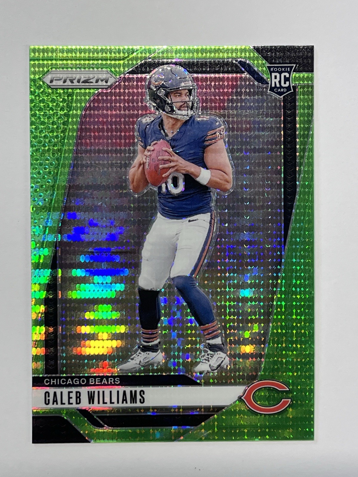 2024 Prizm Caleb Williams RC Neon Green Pulsar Rookie #301 Bears