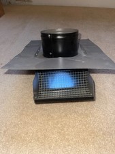 Master Flow 4 in Goose Neck Vent Roof Cap Black L-GNV4BL