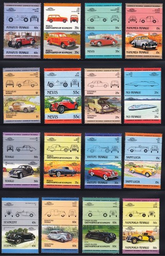 500 DIFFERENT CARS Auto 100 Leaders of the World MNH Mint Car Stamp Collection - Picture 9 of 17