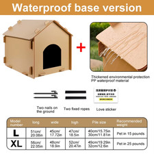 Outdoor Cat House Weatherproof Collapsible Insulated Pet House Waterproof Warm C