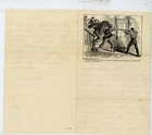 Civil War Patriotic Lettersheet Used with letter Col. Ellsworth