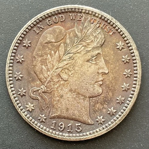 1915 Barber Quarter Dollar