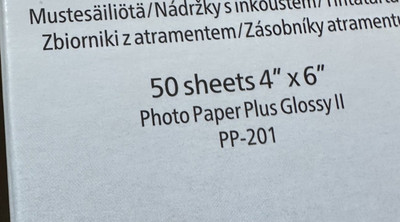 Canon Original 6'' x 4'' Fotopapier Plus Glossy II. PP-201. 50 Blatt. Neu/Versiegelt.
