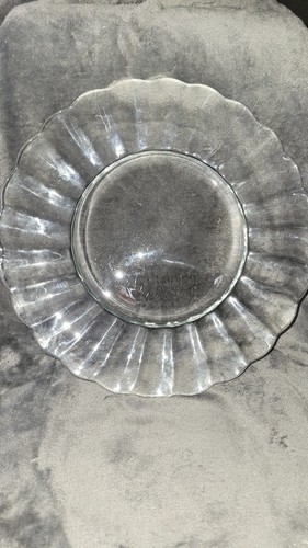 VTG Duralex Glass Serving Platter From France - Picture 1 of 3