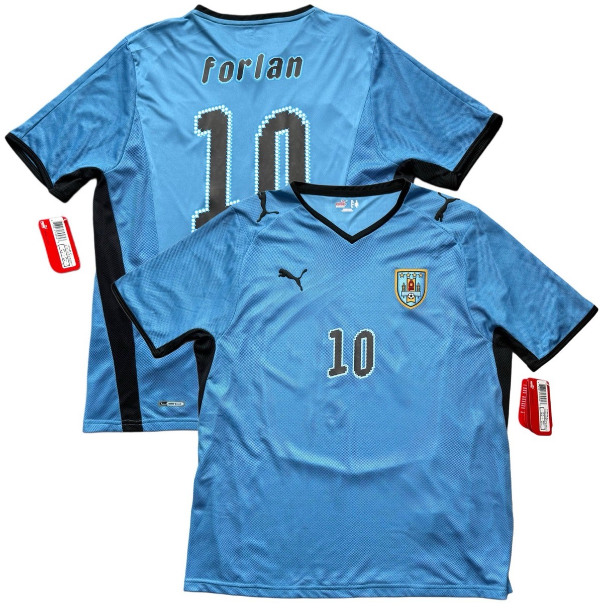 【一週間限定値下】FORLAN 10番 ユニフォーム　フォルラン 2008/09 Uruguay Home Jersey #10 Diego Forlan XL Puma Soccer Legend