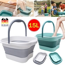 Tragbare Fussbad Fußsprudelbad Fußwanne mit Massage, Fußbad Fußbadewanne 15L DHL