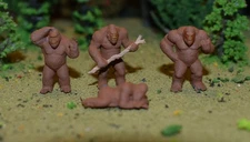 4 Bigfoot Boys In Different Poses HO Scale Ready To Roam Your Model Train Layout