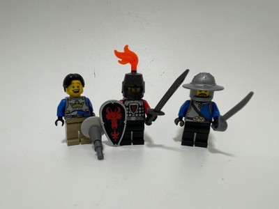 LEGO Dragon Knight minifigure with two customized kings knights