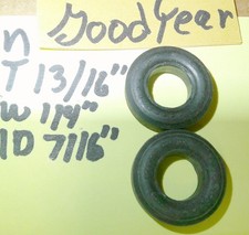 1 pair Good Year Slick Tires 1/32nd Slot Car T 13/16" X W 1/4" X ID 7/16 NOS N