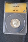 1932-S  ANACS Certified  AU 58 Washington Head Quarter