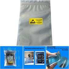 15x20cm Anti Static Bags 100pcs Resealable ESD Protection for SSD HDD Labels