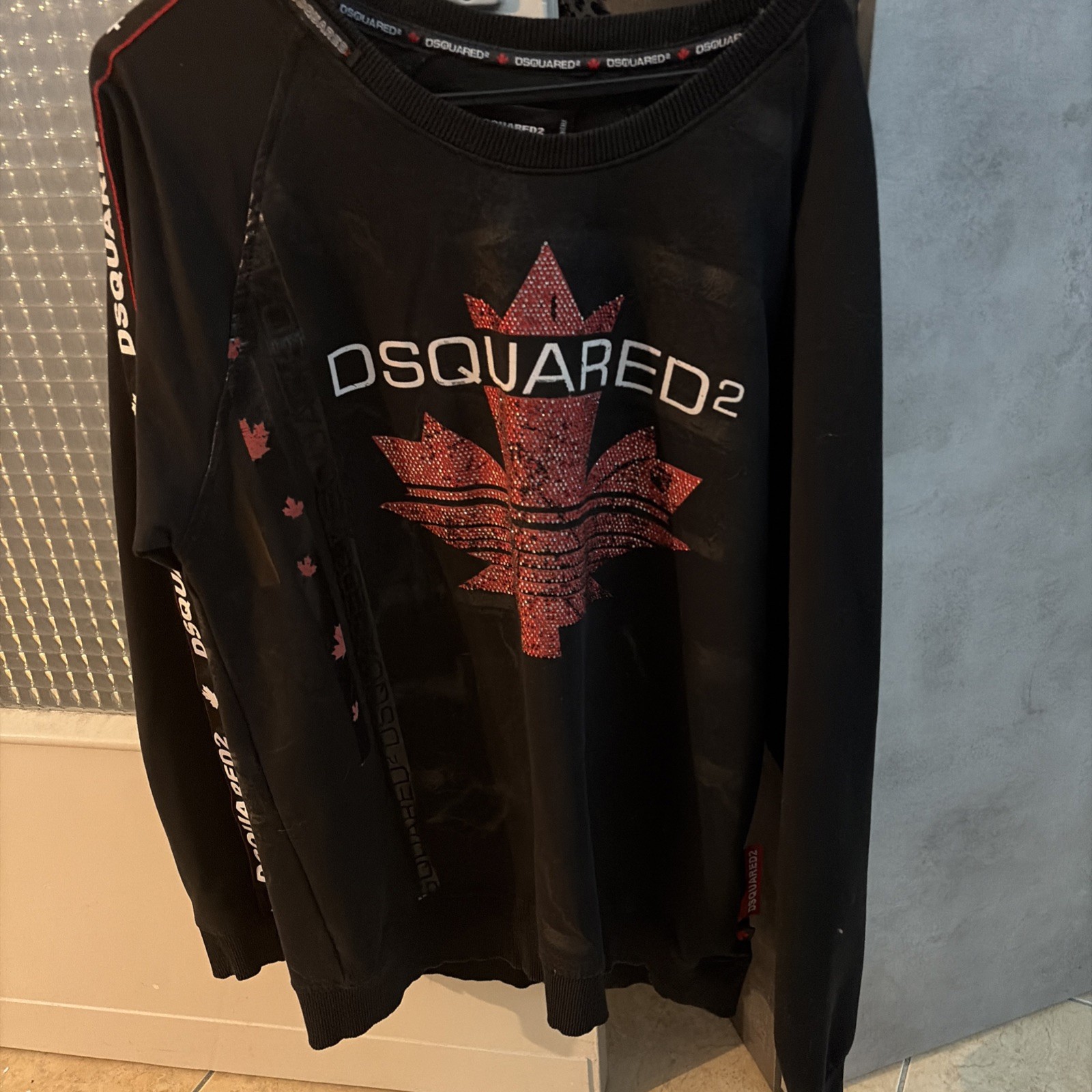dsquared2 felpa uomo