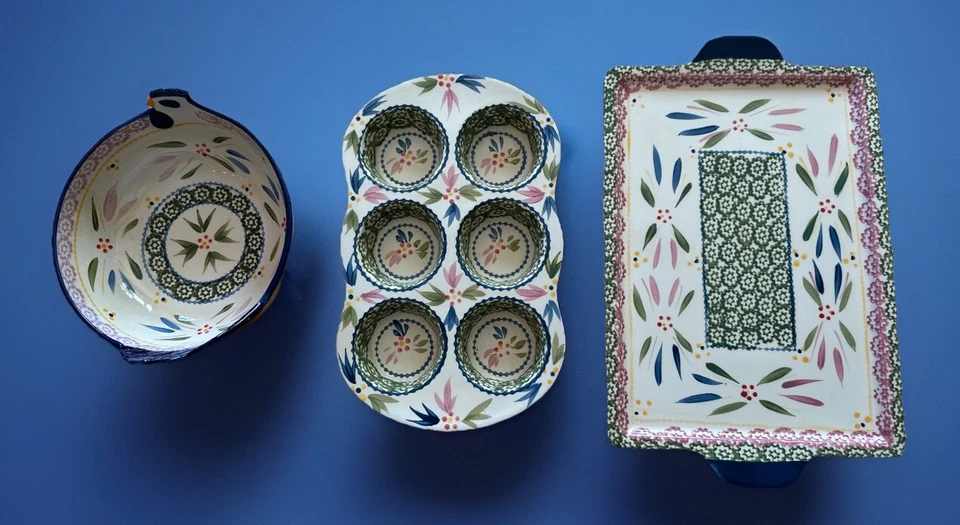 Conjunto de 3 peças de padrão Temptations Cook and Service Wear Old World - Imagem 2 de 4