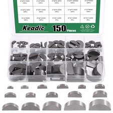 150pcs 15 Metric Sizes Woodruff Key Assortment Set Carbon Steel Half Moon Gear S