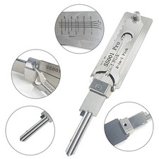 2-in-1 Stainless Steel Key Decoder SS001 PRO Lock Decoder Repair Tools- 1pc 