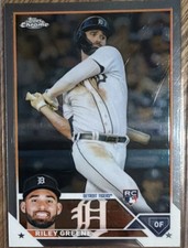 Topps Chrome 2023 Riley Greene #182 Detroit Tigers Rookie Baseball Card