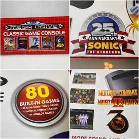 Sega Mega Drive Classic Game Console Emulator with 80 Preinstalled Games *READ*