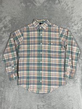 Levis Shirt Mens Small Multi Plaid Button Down Long Sleeve Pocket Casual Vintage