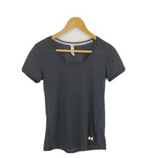 New Under Armour Women's Streaker Short Sleeve Shirt Running Black Size XS