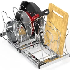 Organizer Pull Out Under Cabinet Sliding Shelf for Kitchen,Bathroom, Pantry P...