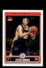 Signed Basketball Card Auto Steve Novak 2006-07 Topps #221 Houston Rockets