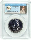 1961 Franklin Half Dollar Proof 50C PCGS PR66 Founding Father Series Photo Label