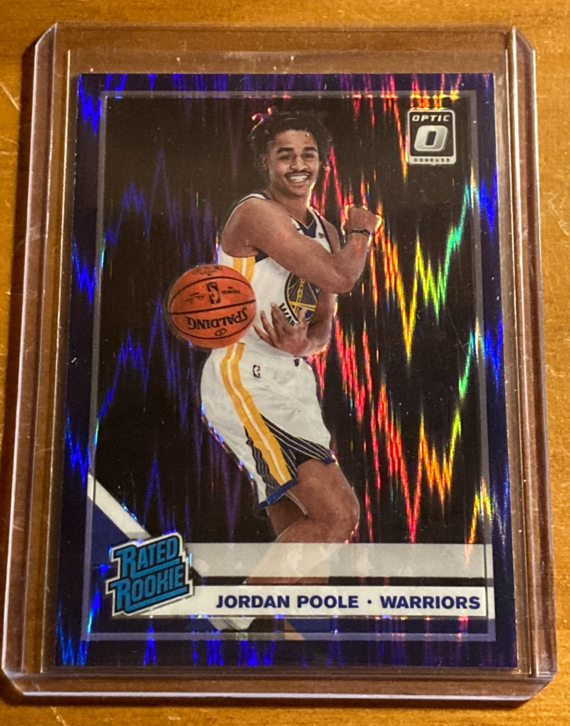 2019-20 Panini Donruss Optic Jordan Poole Rated Rookie RC Purple Shock #169