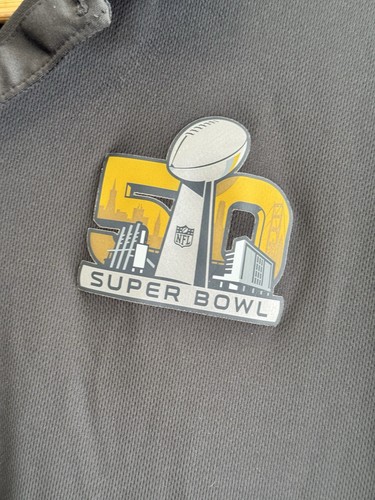 Gray Nike Dri-Fit Denver Broncos Super Bowl 50 Polo Shirt XXL *SLEEVES DAMAGE* - Picture 8 of 15