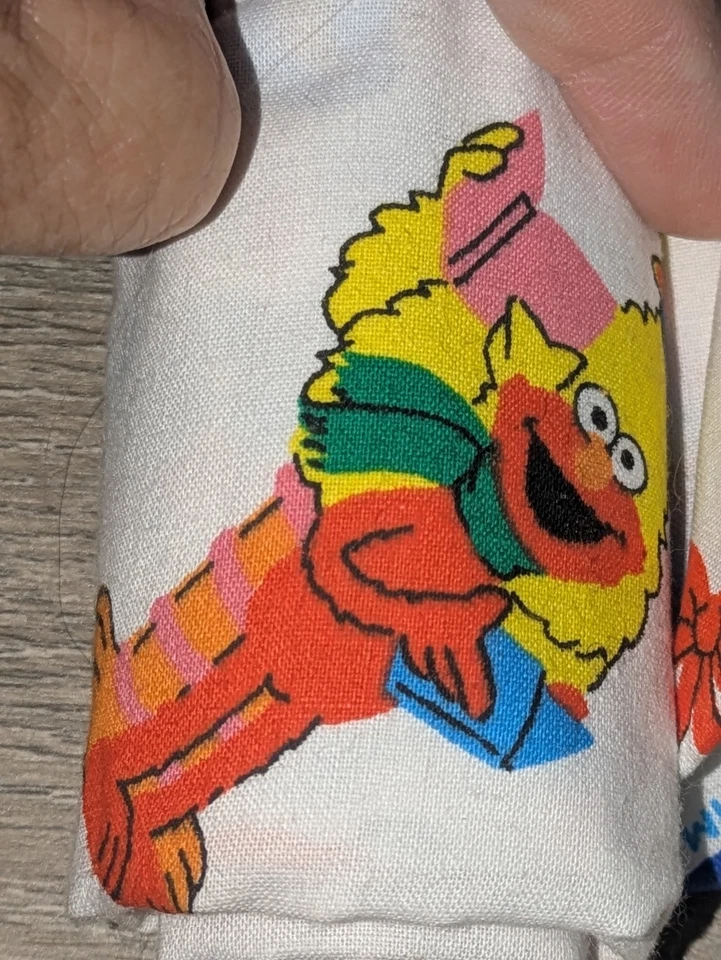 Tela Corte Navidad Calle Sésamo De Colección 36 X 45 Elmo Oscar Más 2 Piezas Foto 3 de 4