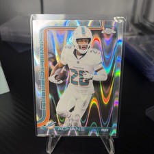 2025 Topps Chrome Devon Achane Silver Wave Refractor
