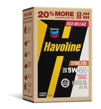 Havoline Motor Oil 5w20 Synthetic Blend Smart Change Engine Oil, 5W-20, 6