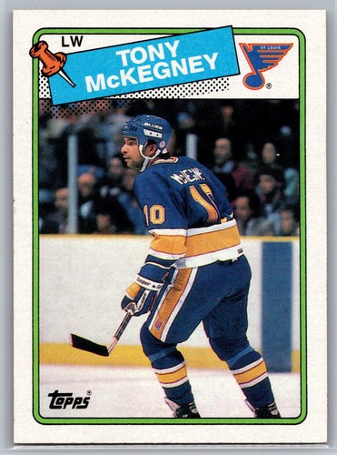 Tony McKegney 1988-89 Topps HOCKEY #4 St. Louis Blues - Picture 1 of 2