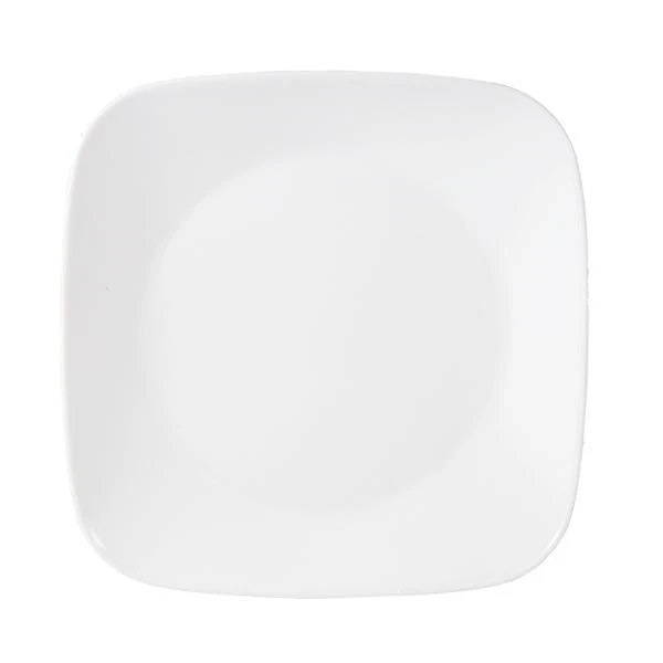 NEW 1 Corelle Square PURE WHITE 6.5" Appetizer BREAD PLATE Dessert Side Tidbit