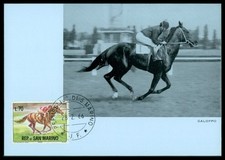 SAN MARINO MK 1966 JAZDA KONNA KOŃ KOŃ KOŃ MAXIMUM CARD MC CM AM32