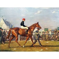 Sir Alfred James Munnings, Rennpferd-Jockey, 1924 Ungerahmter ExtragroßEr Druck