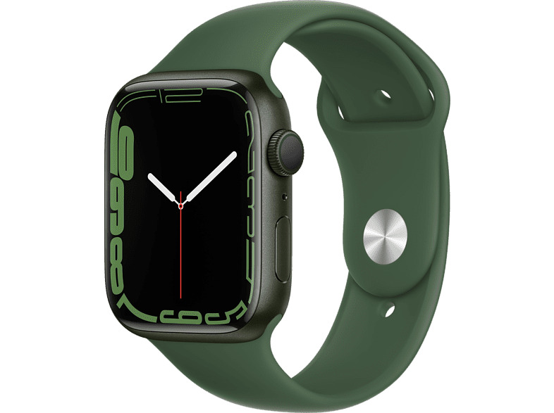 Apple Watch Series 7, GPS, 45 mm, Caja de aluminio Verde, Correa...