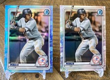 2020 Bowman Draft Sky Blue/Base Refractors RC’s Oswald Peraza NY Yankees