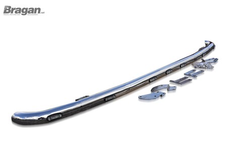 Visor Light Bar + LEDs x7 To Fit Volvo FH4 2013-2021 Globetrotter Stainless - Picture 4 of 8