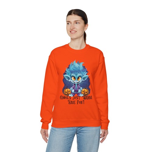 Ghouls Just Wanna Have Fun! Unisex Halloween Sweatshirt mit Rundhalsausschnitt für gruseligen Spaß - Bild 22 von 29