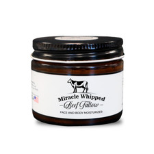 Whipped Beef Tallow 2oz Face and Body Moisturizer 100 Grass Fed
