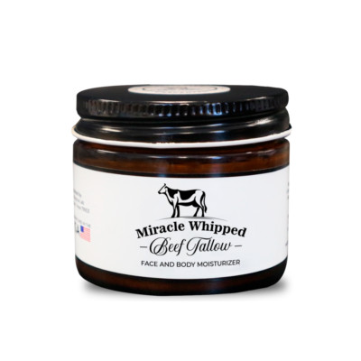 Whipped Beef Tallow 2oz Face and Body Moisturizer 100% Grass Fed