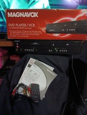 Magnavox DVD Player VCR Recorder Combo MDV260V WITH REMOTE Tested MANUAL