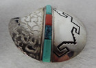 Alvin Lula Begay Inlay Earrings sterling silver — photo 2