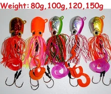 5 pcs Set Thunder Jigs  Saltwater Fishing Lures Choose weight 