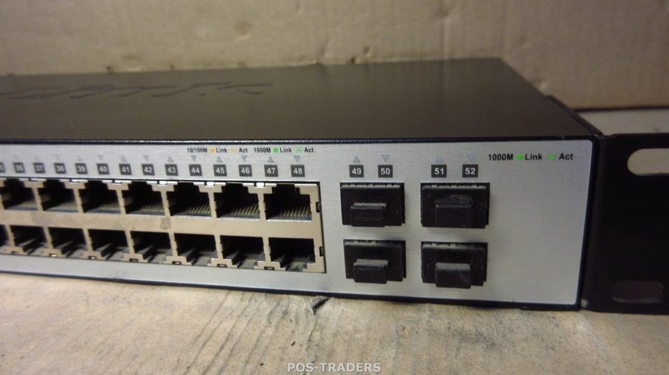 D-Link DGS-1210-52 48-Port Smart+ GIGABIT Managed L2 Switch 4x SFP + RACK MOUNTS - Bild 2 von 4