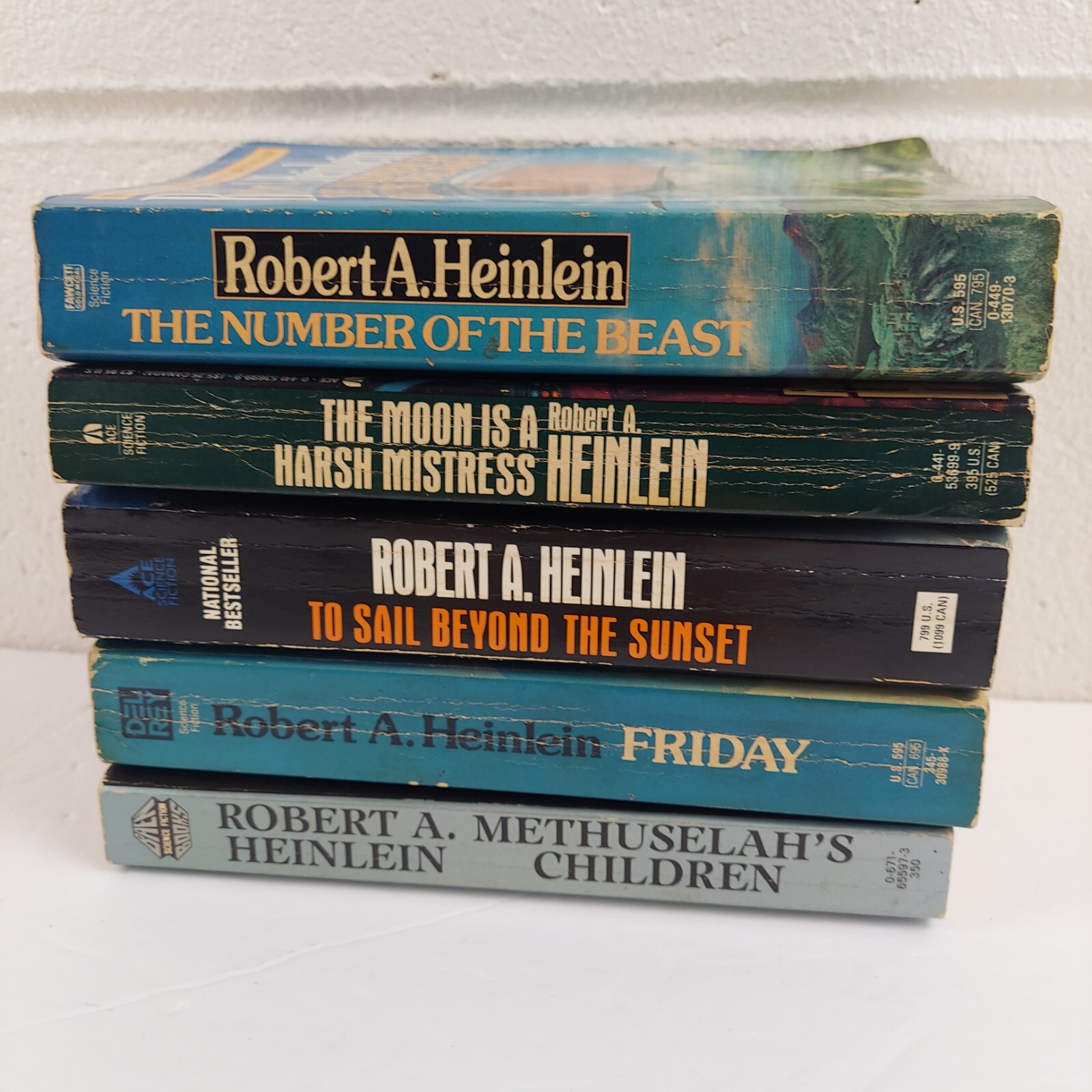 Robert A. Heinlein Science Fiction PB Books Lot of 5 Vintage | eBay